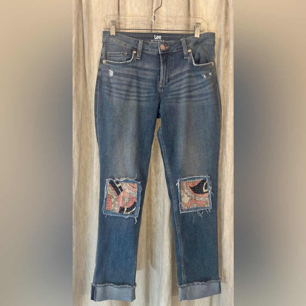 Bohemian Wood Blue Denim Jeans